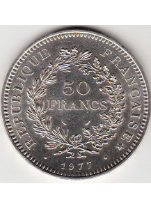 1977 - FRANCIA 50 Francs Argento Ercole Fdc